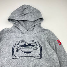Load image into Gallery viewer, Boys DIsney, Cars, embroidered fleece lined hoodie sweater, GUC, size 5,  