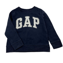 Load image into Gallery viewer, Unisex GAP, navy fleece lined sweater / jumper, wash fade, FUC, size 4,  
