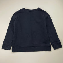 Load image into Gallery viewer, Unisex GAP, navy fleece lined sweater / jumper, wash fade, FUC, size 4,  