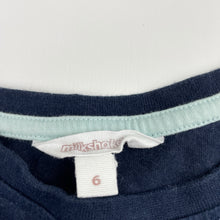 Load image into Gallery viewer, Girls Milkshake, navy cotton long sleeve top, unicorn, GUC, size 6,  