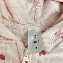 Load image into Gallery viewer, Girls Target, fleece lined zip hoodie sweater, FUC, size 7,  