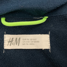 Load image into Gallery viewer, Boys H&amp;M, navy fleece lined neoprene jacket, GUC, size 6,  
