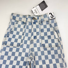 Load image into Gallery viewer, Girls Cotton On, wide leg stretch denim pants, adjustable, Inside leg: 29.5cm, NEW, size 3,  