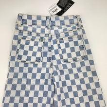 Load image into Gallery viewer, Girls Cotton On, wide leg stretch denim pants, adjustable, Inside leg: 29.5cm, NEW, size 3,  