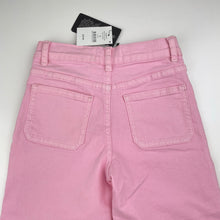 Load image into Gallery viewer, Girls Cotton On, wide leg stretch denim pants, adjustable, Inside leg: 34.5cm, NEW, size 4,  