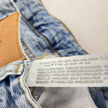 Load image into Gallery viewer, Girls Zara, distressed denim wide leg jeans, adjustable, Inside leg: 59.5cm, GUC, size 13-14,  