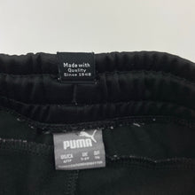 Load image into Gallery viewer, Boys Puma, black track pants, elasticated, Inside leg: 46cm, FUC, size 5-6,  