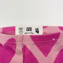 Load image into Gallery viewer, Girls Cotton On, stretchy leggings, FUC, size 4,  