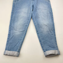 Load image into Gallery viewer, Girls Anko, stretch knit denim pants, elasticated, Inside leg: 39cm, GUC, size 4,  