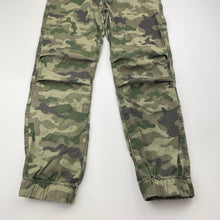 Load image into Gallery viewer, Boys Cotton On, camo print lightweight cotton pants, elasticated, Inside leg: 51cm, FUC, size 8,  