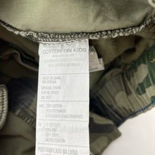 Load image into Gallery viewer, Boys Cotton On, camo print lightweight cotton pants, elasticated, Inside leg: 51cm, FUC, size 8,  