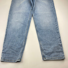 Load image into Gallery viewer, Girls Target, MOM distressed stretch denim jeans, adjustable, Inside leg: 69cm, GUC, size 16,  