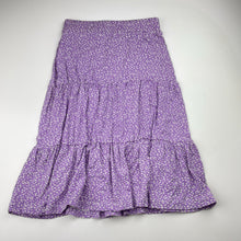 Load image into Gallery viewer, Girls lovepop, floral stretchy skirt, elasticated, L: 50cm, W: 27cm across unstretched, EUC, size 8-10,  