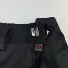 Load image into Gallery viewer, Boys black, stretch satin suit/formal pants, elasticated, Inside leg: 27cm, EUC, size 1,  