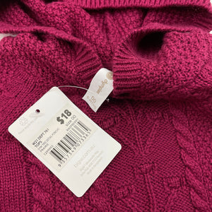 Girls Dymples, knitted hooded poncho sweater, NEW, size 00,  