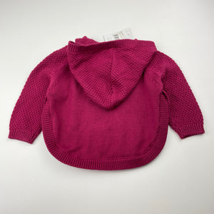 Girls Dymples, knitted hooded poncho sweater, NEW, size 00,  