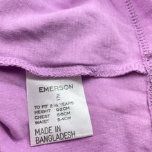 Load image into Gallery viewer, Girls Emerson, cotton long sleeve tee / top, FUC, size 2,  