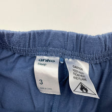 Load image into Gallery viewer, Boys Anko, blue pyjama shorts, elasticated, GUC, size 3,  