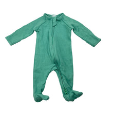 Load image into Gallery viewer, Unisex Target, organic cotton blend zip coverall / romper, GUC, size 0000,  