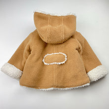 Load image into Gallery viewer, Girls Cotton On, fleece hooded jacket / coat, poppers, GUC, size 000,  