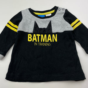 Boys DC Comics, Batman cotton long sleeve top, GUC, size 0,  