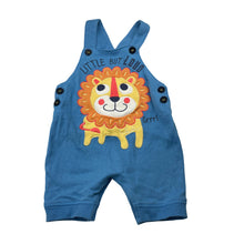 Load image into Gallery viewer, Boys Tiny Little Wonders, cotton overalls / shortalls, lion, GUC, size 0,  