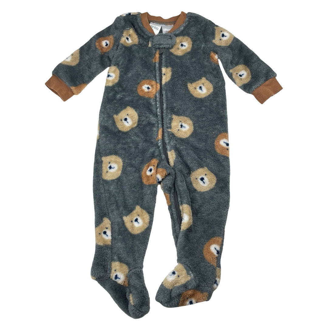 Boys Anko, soft fleece zip coverall / romper, GUC, size 00,  