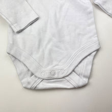 Load image into Gallery viewer, Unisex Baby Berry, white cotton bodysuit / romper, EUC, size 000,  
