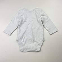 Load image into Gallery viewer, Unisex Baby Berry, white cotton bodysuit / romper, EUC, size 000,  