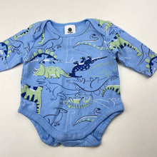 Load image into Gallery viewer, Boys Dymples, organic cotton bodysuit / romper, dinosaurs, EUC, size 0000,  