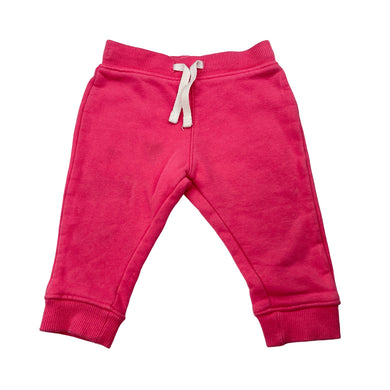 Girls Target, pink fleece lined track pants, elasticated, FUC, size 00,  