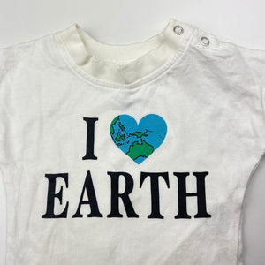 Girls Favourites, organic cotton tee / top, EUC, size 0000,  