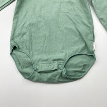 Load image into Gallery viewer, Unisex Bonds, green stretchy bodysuit / romper, EUC, size 0,  