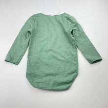 Load image into Gallery viewer, Unisex Bonds, green stretchy bodysuit / romper, EUC, size 0,  
