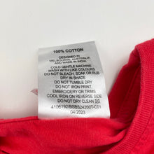 Load image into Gallery viewer, Boys Sprout, red cotton tee / top, diggers, GUC, size 1,  