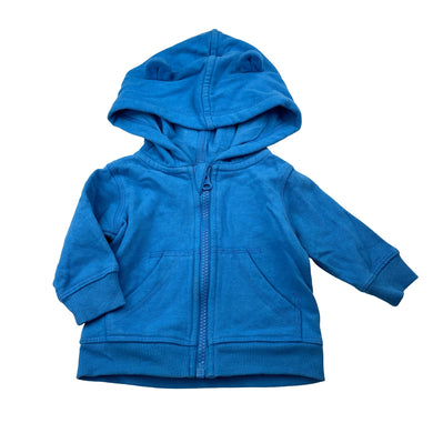 Boys Tiny Little Wonders, fleece lined zip hoodie sweater, FUC, size 000,  