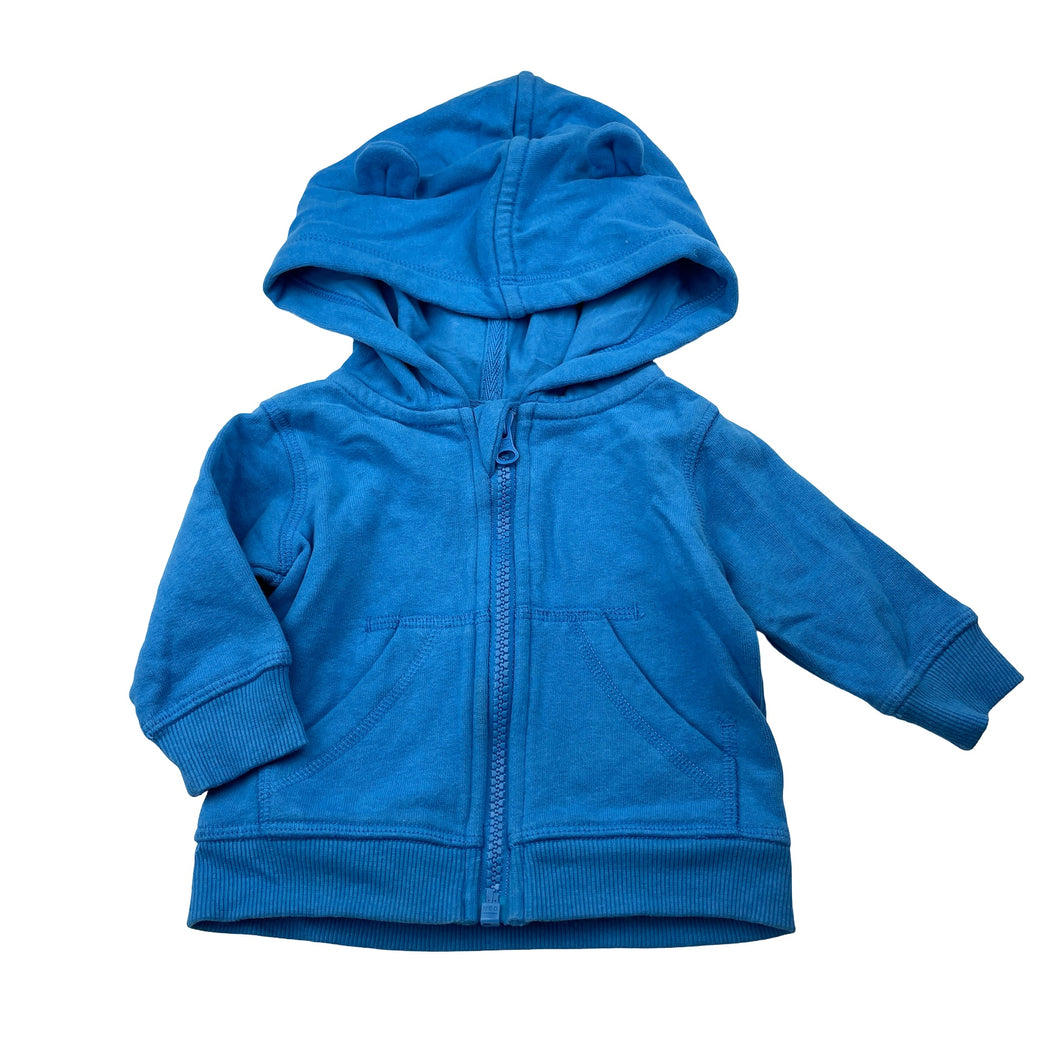 Boys Tiny Little Wonders, fleece lined zip hoodie sweater, FUC, size 000,  