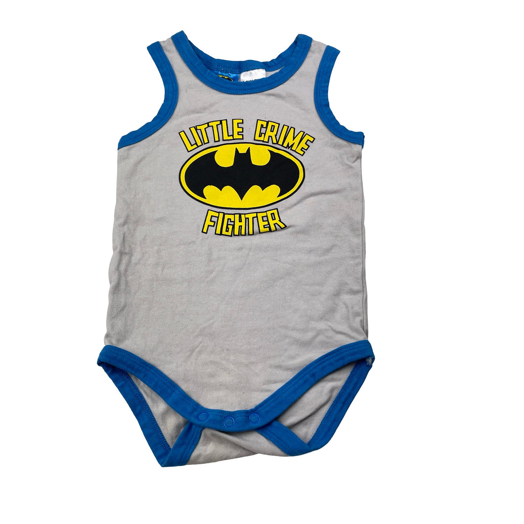 Boys DC Comics, Batman stretchy singletsuit romper, GUC, size 0,  