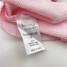 Load image into Gallery viewer, Girls Tiny Little Wonders, pink ribbed cotton singlet top, EUC, size 00,  