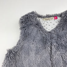 Load image into Gallery viewer, Girls Lily &amp; Dan, cotton lined faux fur vest, EUC, size 3,  
