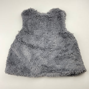 Girls Lily & Dan, cotton lined faux fur vest, EUC, size 3,  