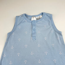Load image into Gallery viewer, Boys H&amp;M, blue cotton romper, anchors, GUC, size 2,  
