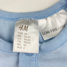 Load image into Gallery viewer, Boys H&amp;M, blue cotton romper, anchors, GUC, size 2,  