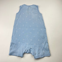 Load image into Gallery viewer, Boys H&amp;M, blue cotton romper, anchors, GUC, size 2,  