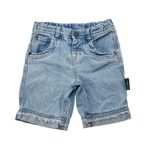 Load image into Gallery viewer, Boys Target, blue denim shorts, adjustable, mark back right cuff, FUC, size 1,  