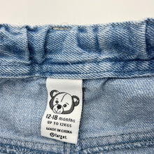 Load image into Gallery viewer, Boys Target, blue denim shorts, adjustable, mark back right cuff, FUC, size 1,  