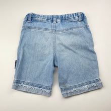 Load image into Gallery viewer, Boys Target, blue denim shorts, adjustable, mark back right cuff, FUC, size 1,  