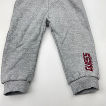 Load image into Gallery viewer, Unisex Guess, fleece lined track pants, elasticated, Inside leg: 24.5cm, GUC, size 12 months,  