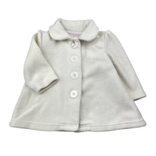 Load image into Gallery viewer, Girls Mango, white fleece jacket / coat, GUC, size 1,  