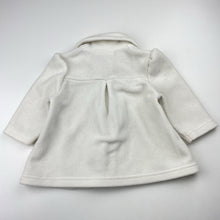 Load image into Gallery viewer, Girls Mango, white fleece jacket / coat, GUC, size 1,  